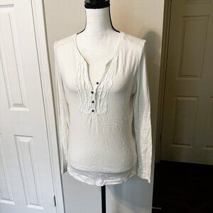 Eddie Bauer boho style long sleeve top - Size L